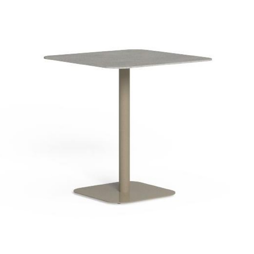 Aluminum Square Pedestal Outdoor Table | Talenti Moon | Italianfurniture.com