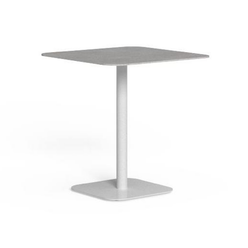 Aluminum Square Pedestal Outdoor Table | Talenti Moon | Italianfurniture.com