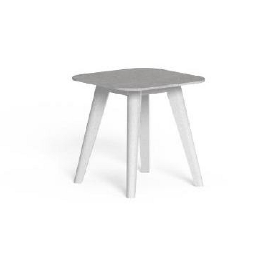 Square Ceramic Outdoor Side Table | Talenti Moon | Italianfurniture.com