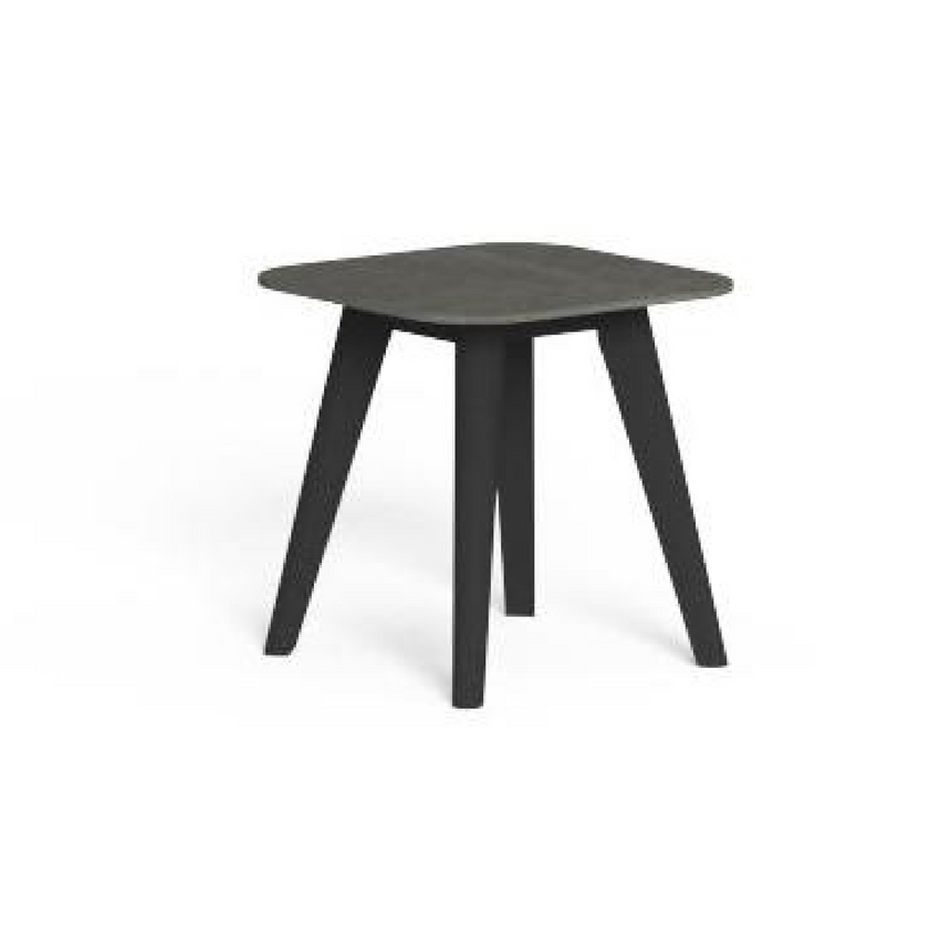 Square Ceramic Outdoor Side Table | Talenti Moon | Italianfurniture.com