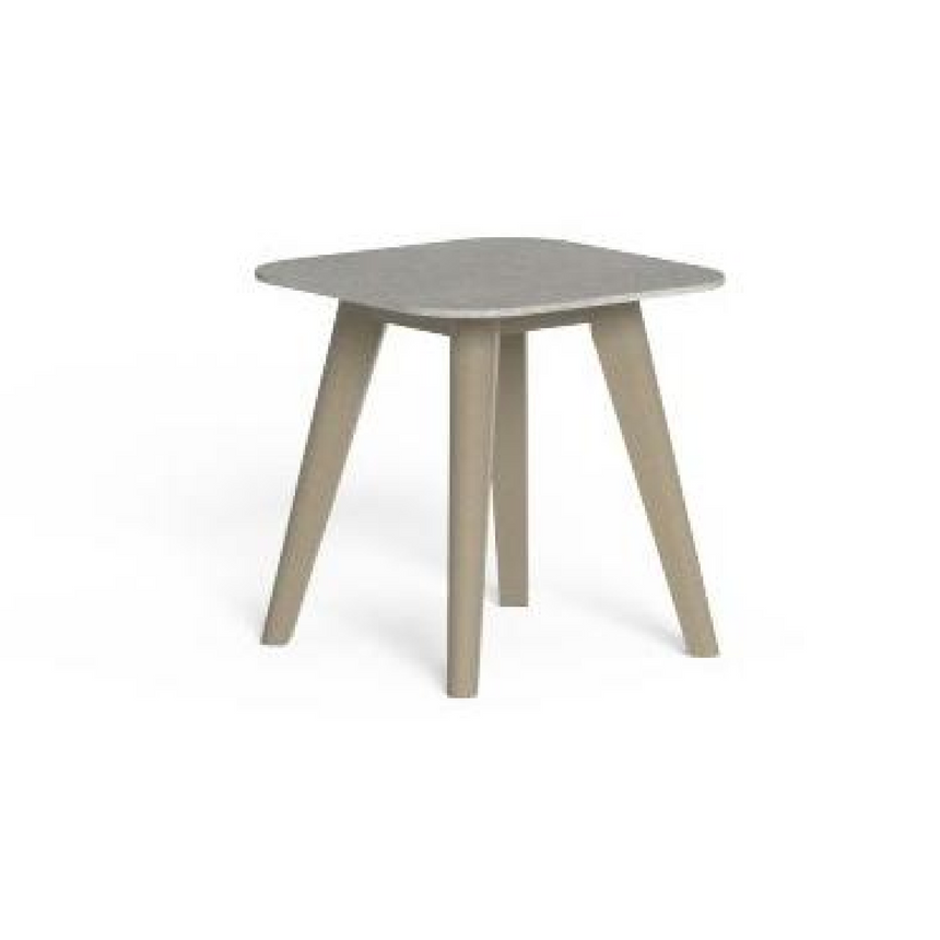 Square Ceramic Outdoor Side Table | Talenti Moon | Italianfurniture.com