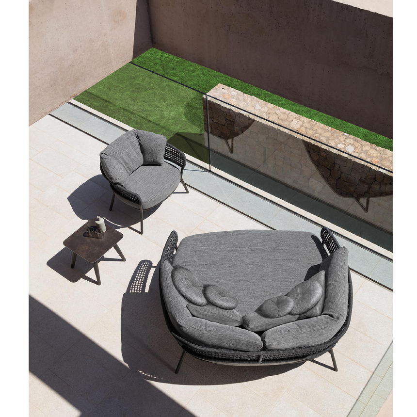 Square Ceramic Outdoor Side Table | Talenti Moon | Italianfurniture.com