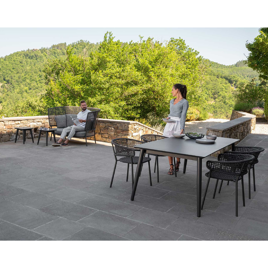 Aluminum Extendible Outdoor Dining Table | Talenti Moon | Italianfurniture.com