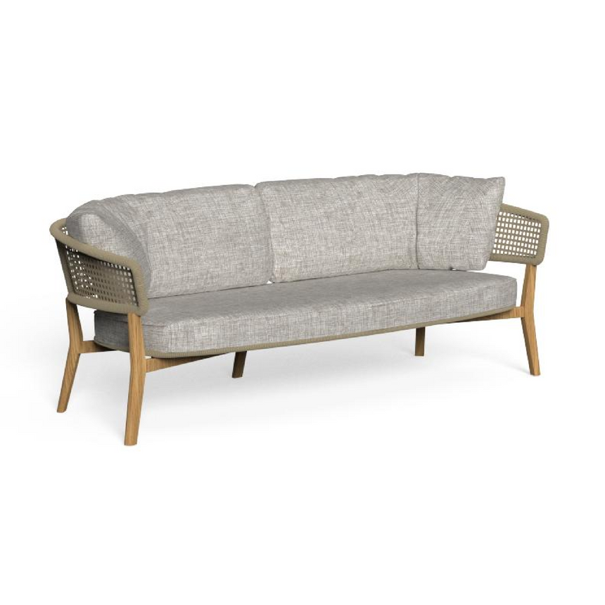 Teak Framed 2-Seater Outdoor Sofa | Talenti Moon | Italianfurniture.com