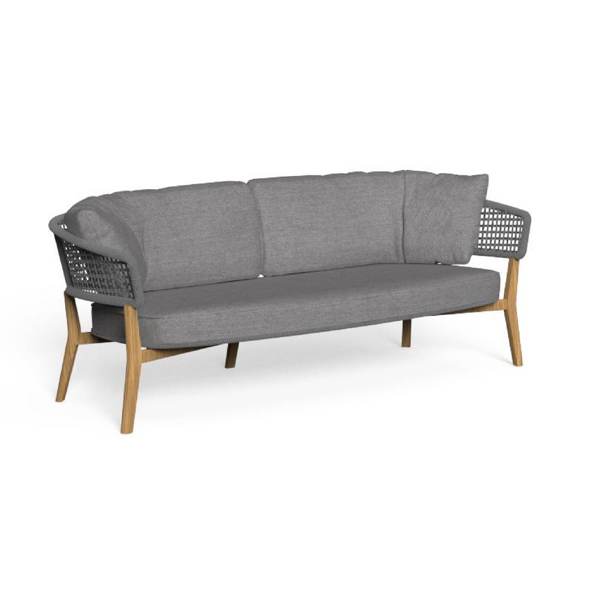 Teak Framed 2-Seater Outdoor Sofa | Talenti Moon | Italianfurniture.com