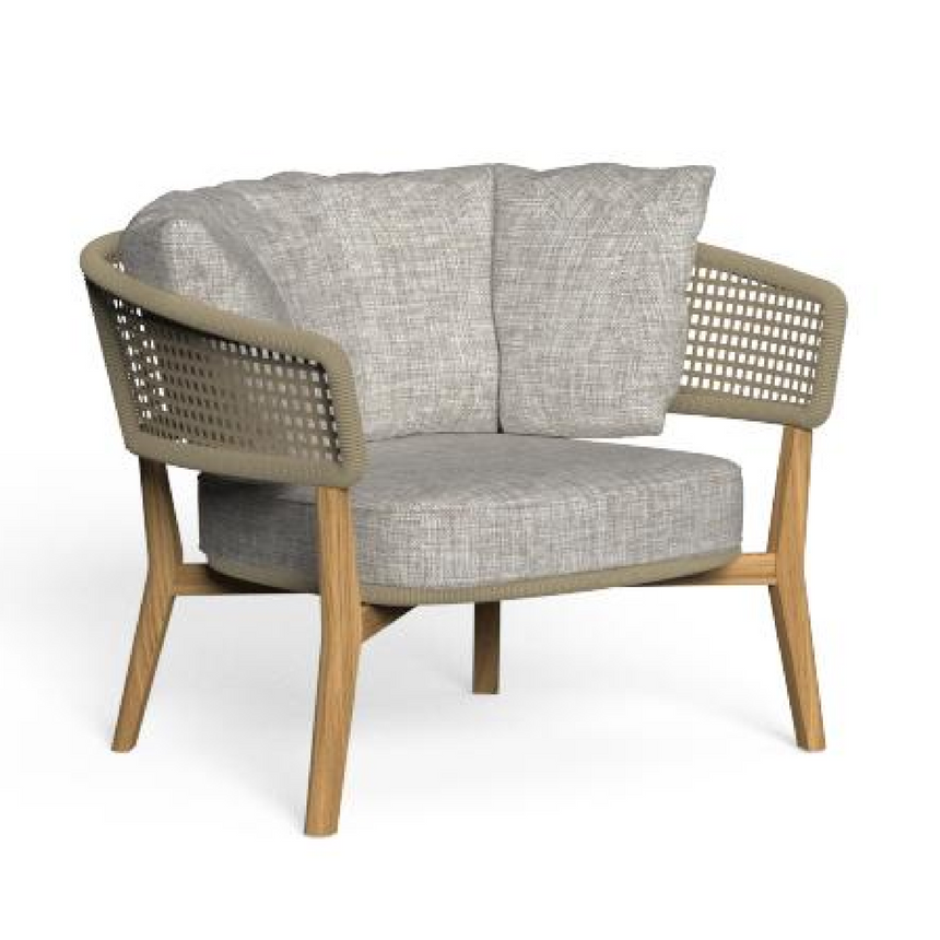 Teak Framed Outdoor Living Armchair | Talenti Moon | Italianfurniture.com