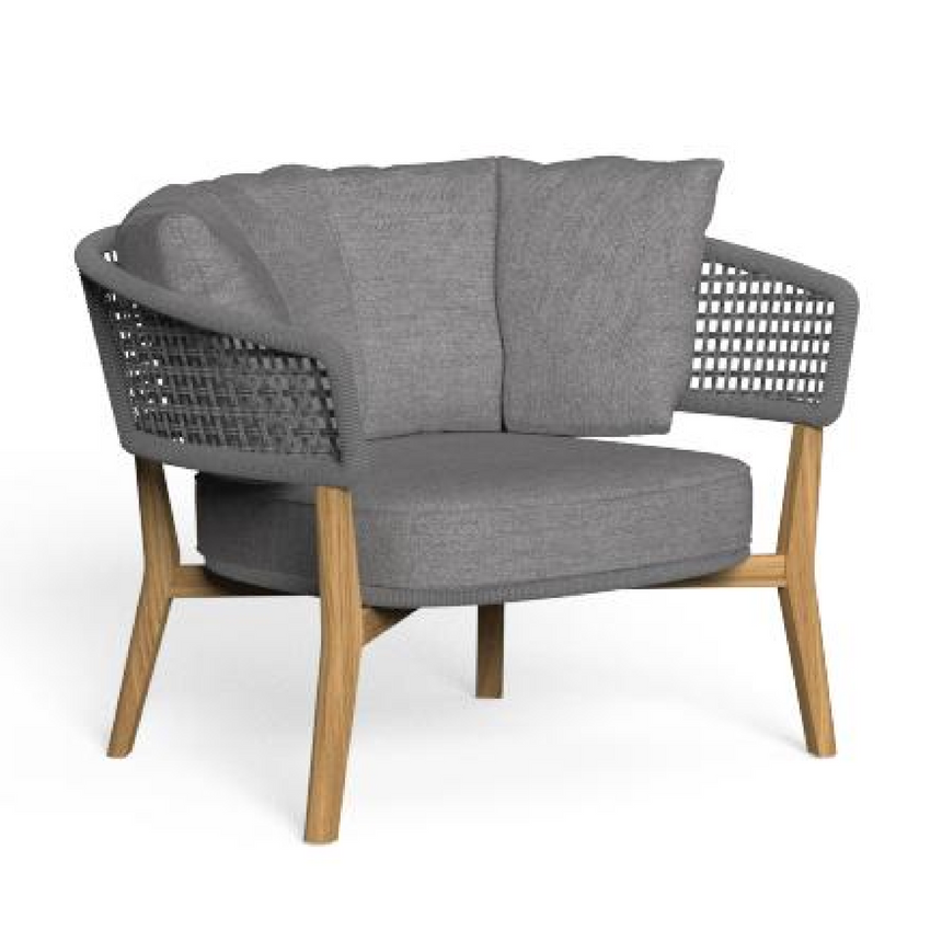 Teak Framed Outdoor Living Armchair | Talenti Moon | Italianfurniture.com