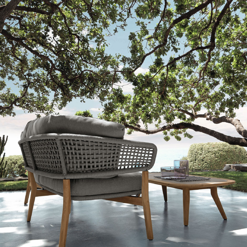 Gray Top Outdoor Coffee Table | Talenti Moon | Italianfurniture.com