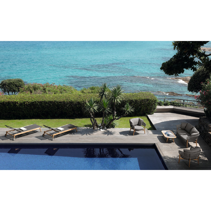 Gray Top Outdoor Coffee Table | Talenti Moon | Italianfurniture.com