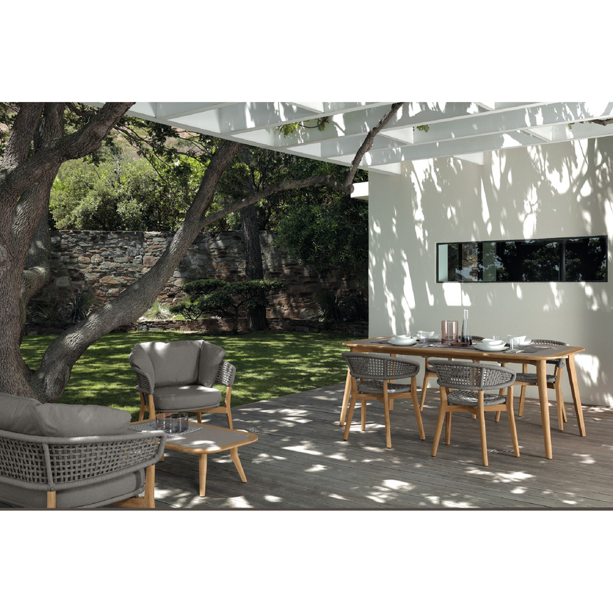 Gray Top Outdoor Dining Table | Talenti Moon | Italianfurniture.com