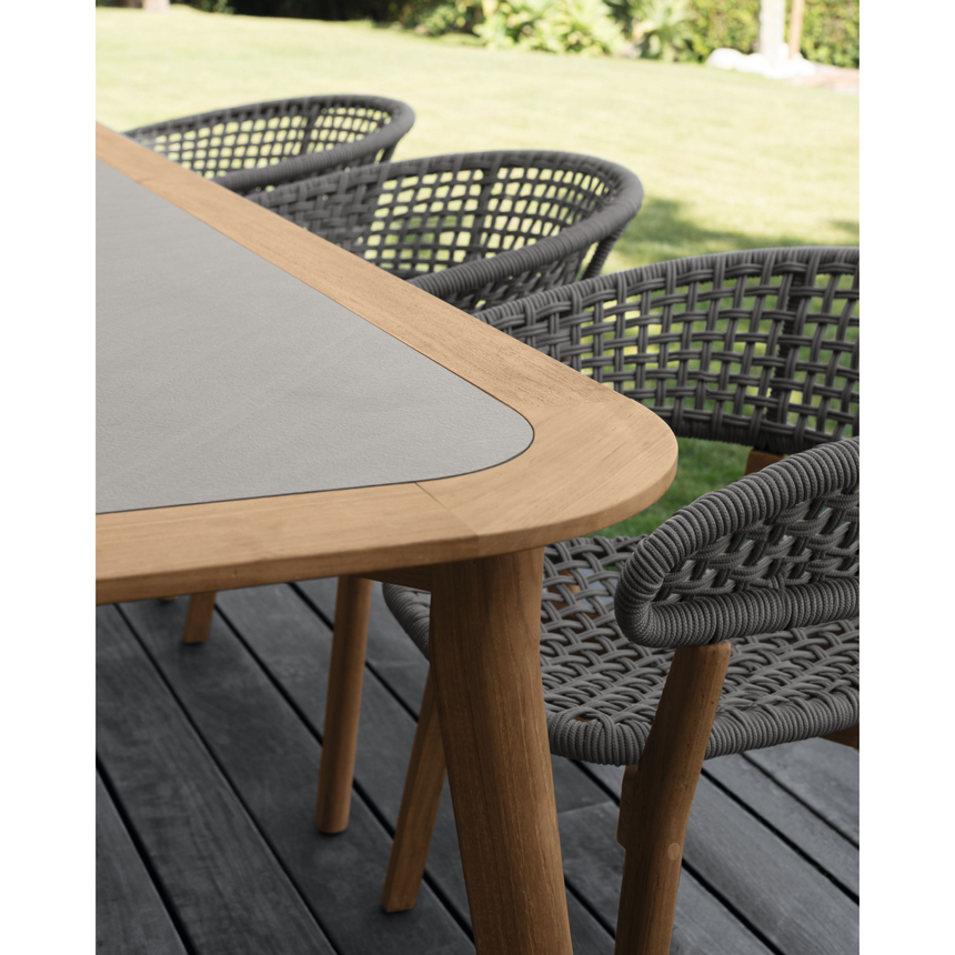 Gray Top Outdoor Dining Table | Talenti Moon | Italianfurniture.com