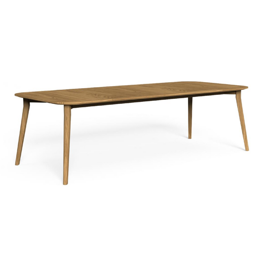 Slatted Teak Outdoor Dining Table | Talenti Moon | Italianfurniture.com