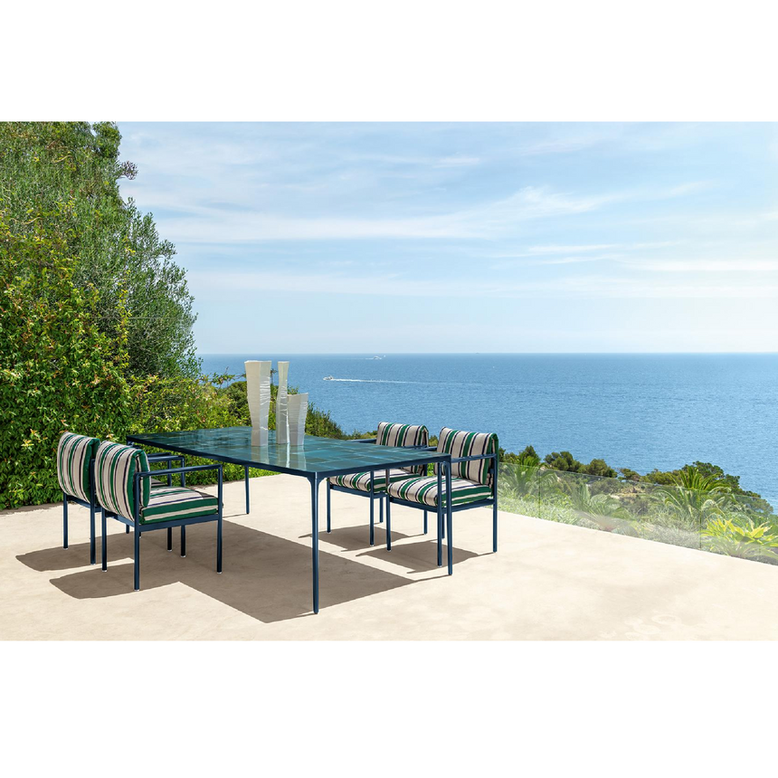 Striped Outdoor Dining Armchair | Talenti Nalu | Italianfurniture.com