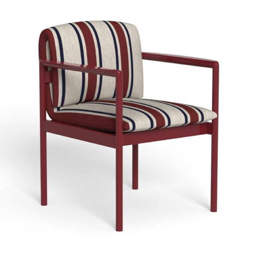 Striped Outdoor Dining Armchair | Talenti Nalu | Italianfurniture.com