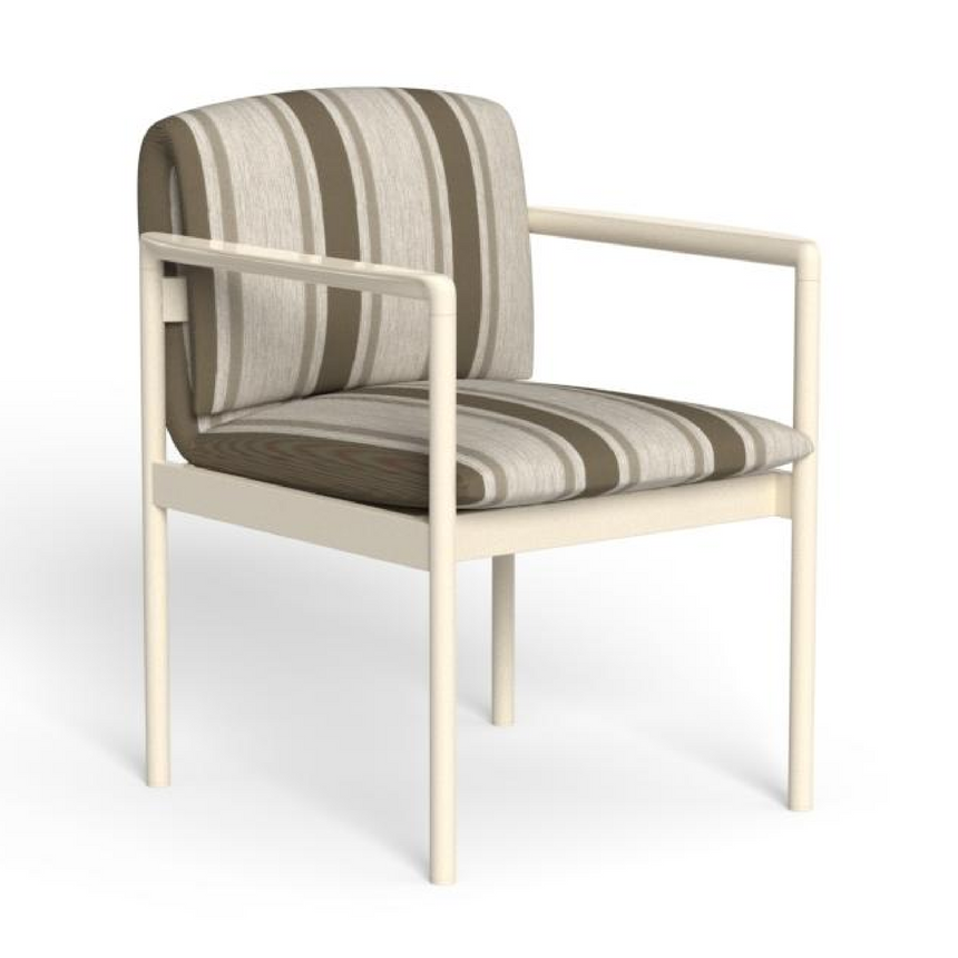 Striped Outdoor Dining Armchair | Talenti Nalu | Italianfurniture.com