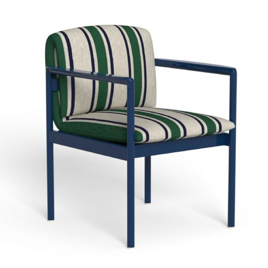 Striped Outdoor Dining Armchair | Talenti Nalu | Italianfurniture.com