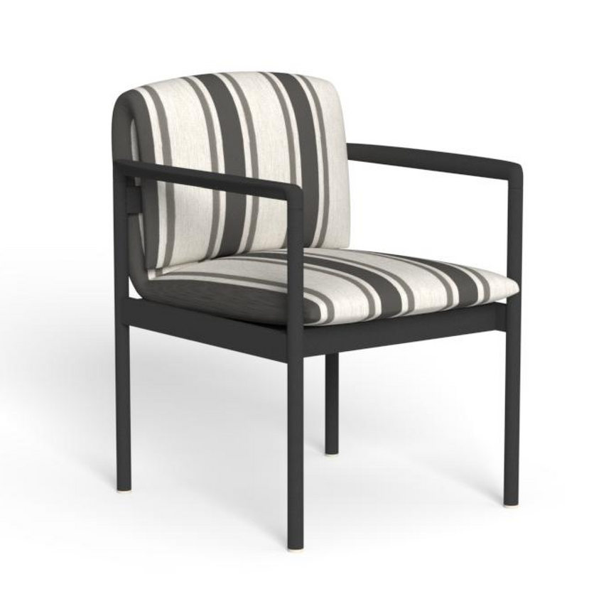 Striped Outdoor Dining Armchair | Talenti Nalu | Italianfurniture.com