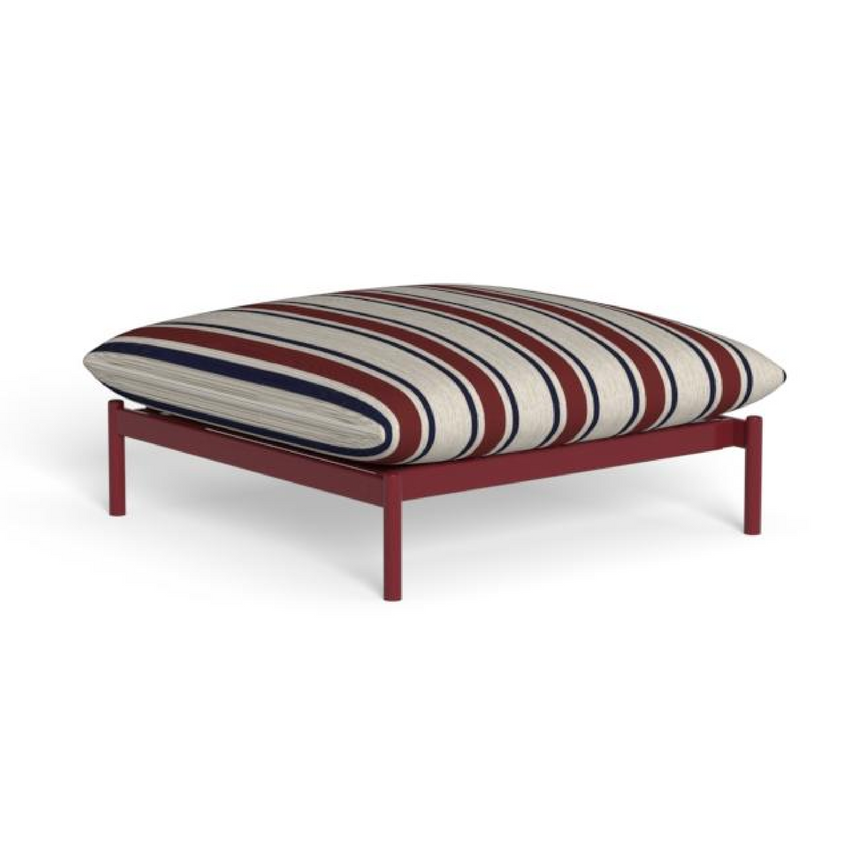 Striped Outdoor Ottoman | Talenti Nalu | Italianfurniture.com