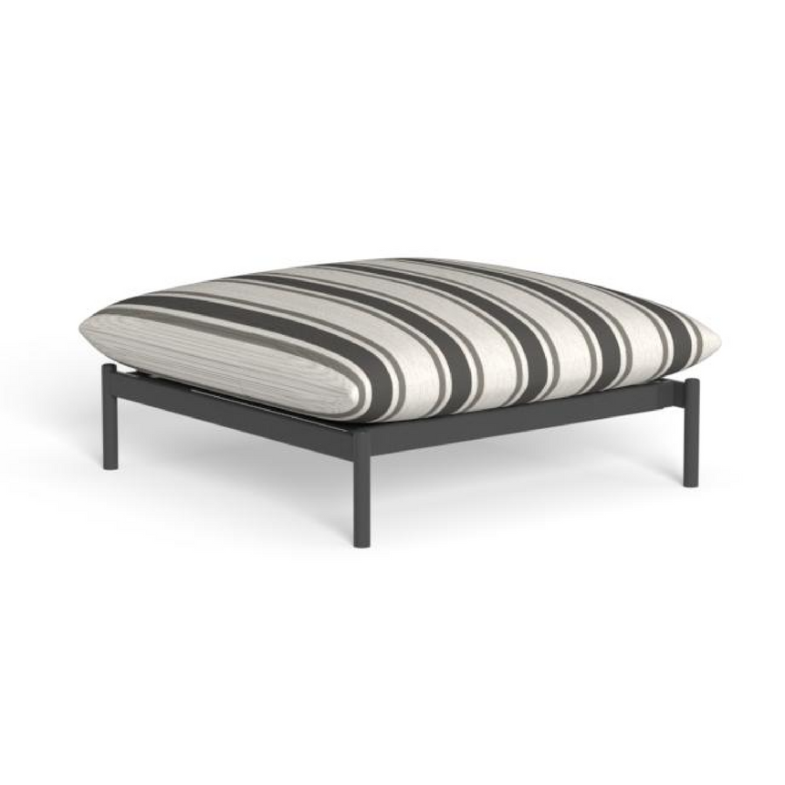 Striped Outdoor Ottoman | Talenti Nalu | Italianfurniture.com