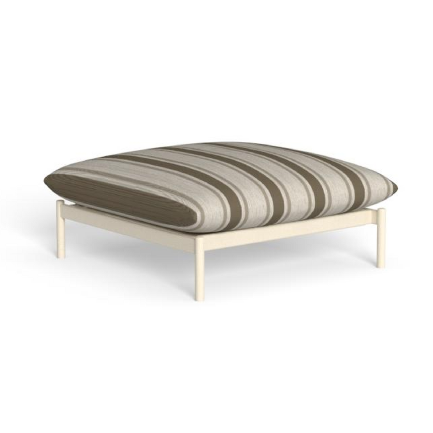 Striped Outdoor Ottoman | Talenti Nalu | Italianfurniture.com