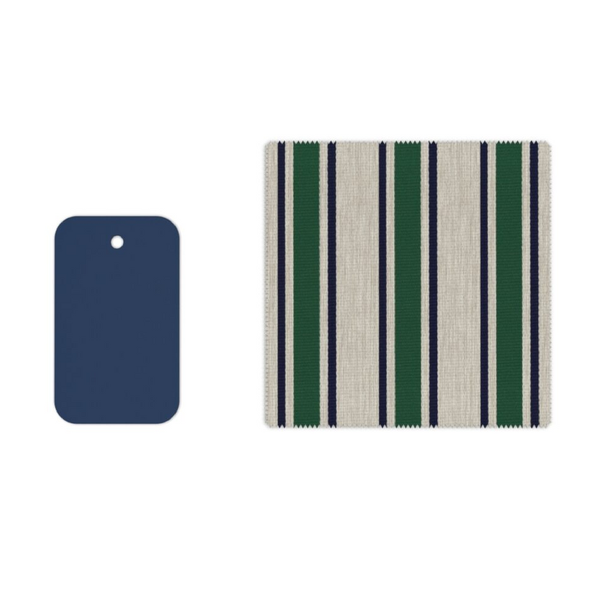 Striped Outdoor Ottoman | Talenti Nalu | Italianfurniture.com