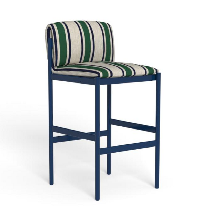 Striped Outdoor Bar Stool | Talenti Nalu | Italianfurniture.com