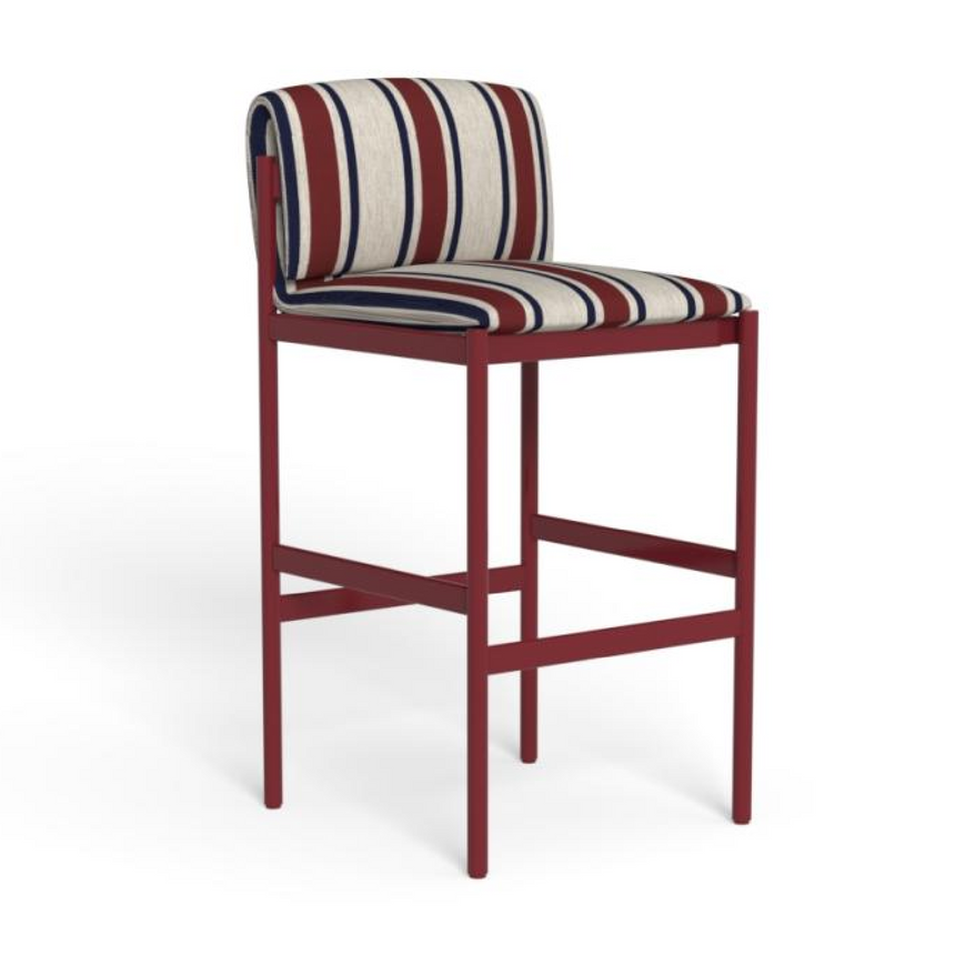 Striped Outdoor Bar Stool | Talenti Nalu | Italianfurniture.com