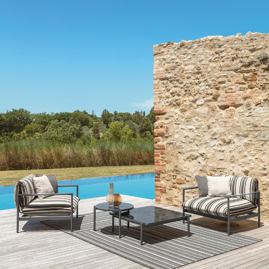 Glazed Stoneware Outdoor Coffee Table | Talenti Nalu | Italianfurniture.com