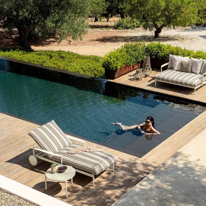 Stoneware Round Outdoor Coffee Table | Talenti Nalu | Italianfurniture.com