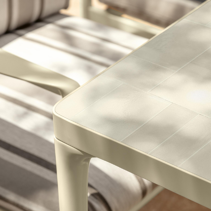 Glazed Stoneware Outdoor Dining Table | Talenti Nalu | Italianfurniture.com