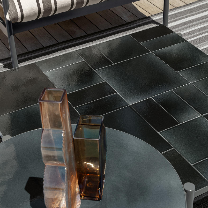 Glazed Stoneware Outdoor Dining Table | Talenti Nalu | Italianfurniture.com