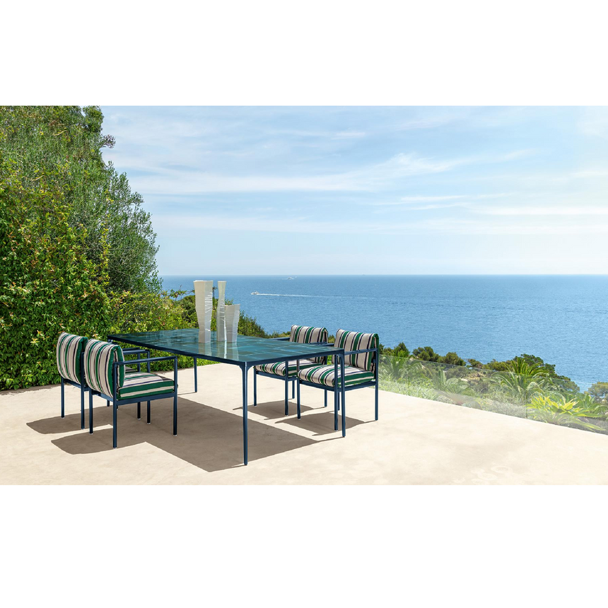 Glazed Stoneware Outdoor Dining Table | Talenti Nalu | Italianfurniture.com