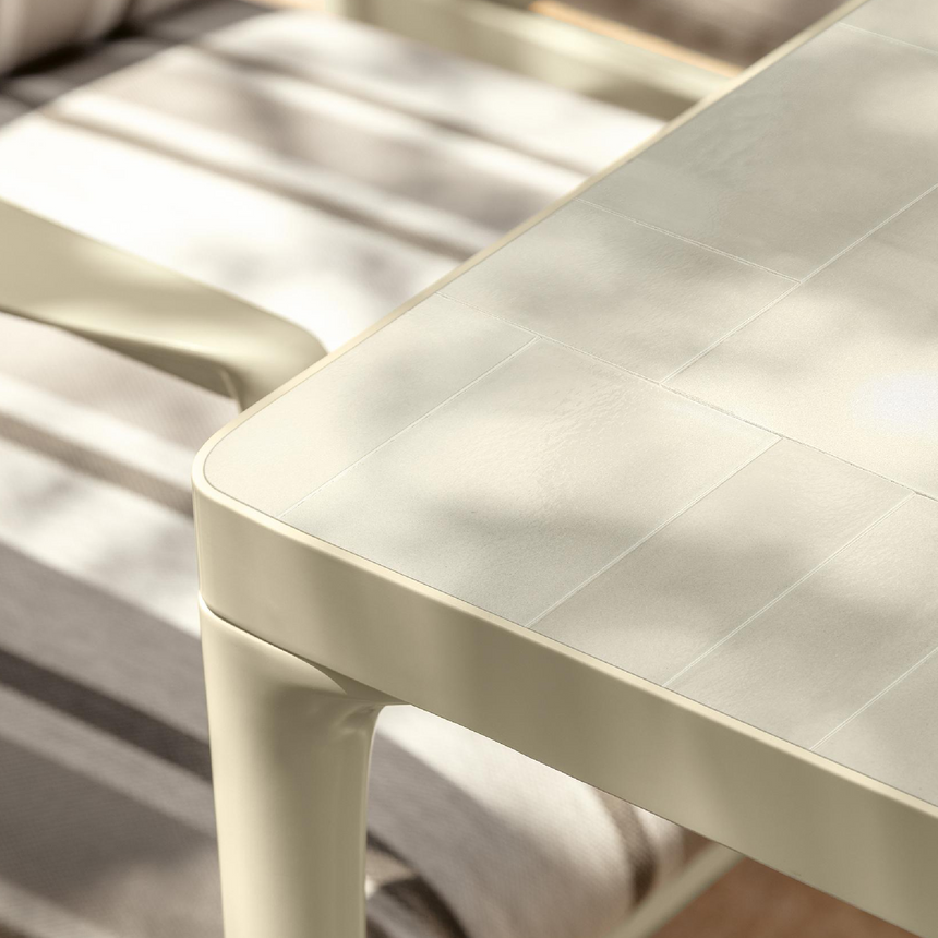 Glazed Stoneware Outdoor Dining Table | Talenti Nalu | Italianfurniture.com