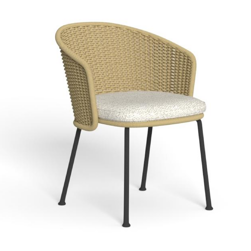 Wicker Back Outdoor Dining Armchair | Talenti Nido | Italianfurniture.com