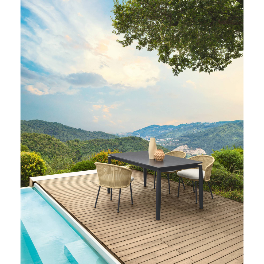 Wicker Back Outdoor Dining Armchair | Talenti Nido | Italianfurniture.com