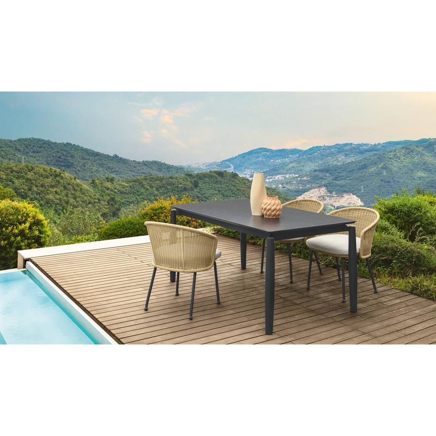 Wicker Back Outdoor Dining Armchair | Talenti Nido | Italianfurniture.com