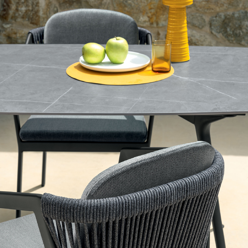 Gray Top Outdoor Dining Table | Talenti Nova | Italianfurniture.com