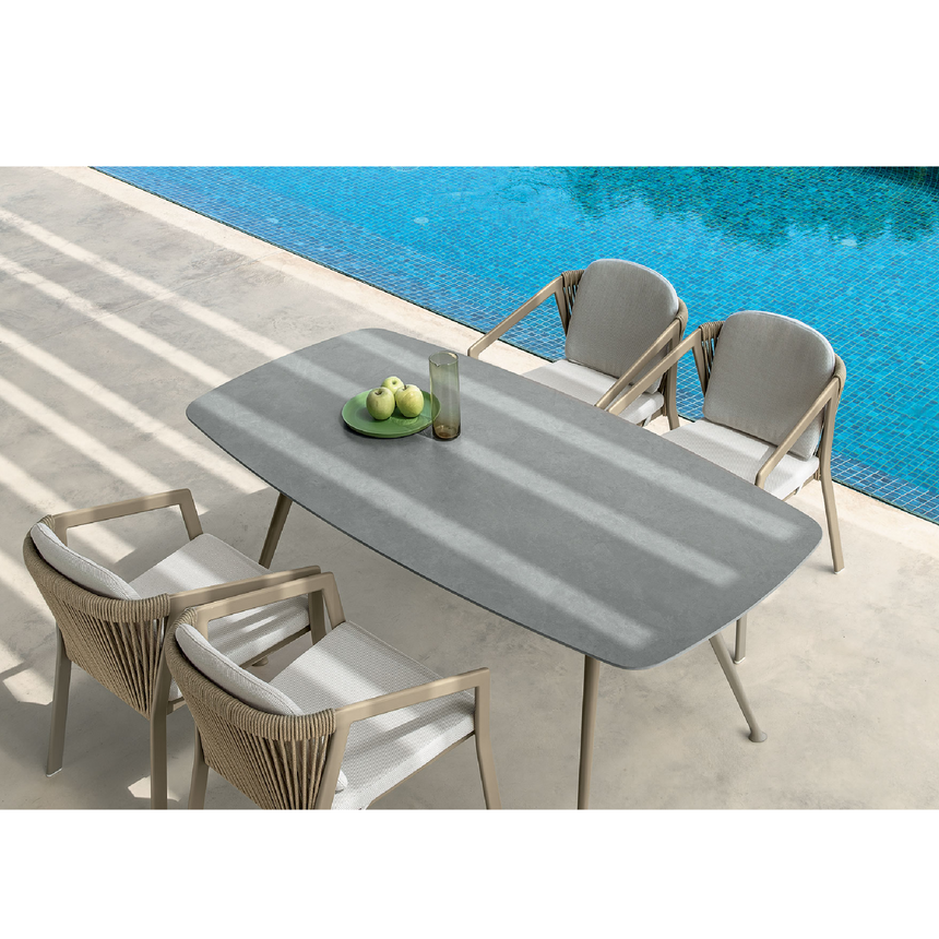 Gray Top Outdoor Dining Table | Talenti Nova | Italianfurniture.com