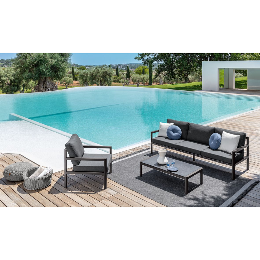 Aluminum Padded Outdoor Sofa | Talenti Nunù | Italianfurniture.com