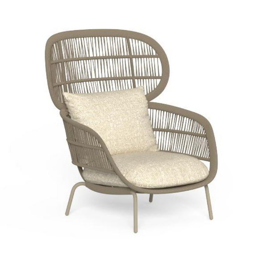 Outdoor Nautical Rope Bergere Chair | Talenti Panama | Italianfurniture.com