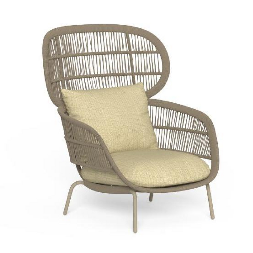 Outdoor Nautical Rope Bergere Chair | Talenti Panama | Italianfurniture.com