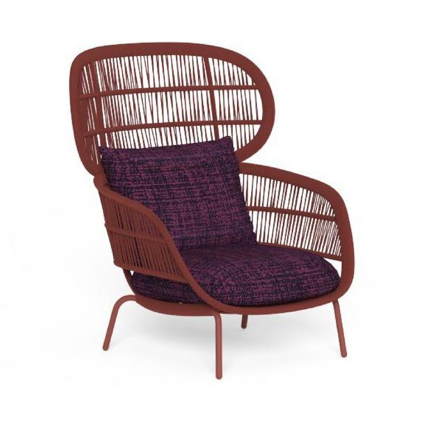Outdoor Nautical Rope Bergere Chair | Talenti Panama | Italianfurniture.com
