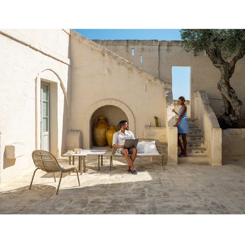 Outdoor Nautical Rope Loveseat | Talenti Panama | Italianfurniture.com