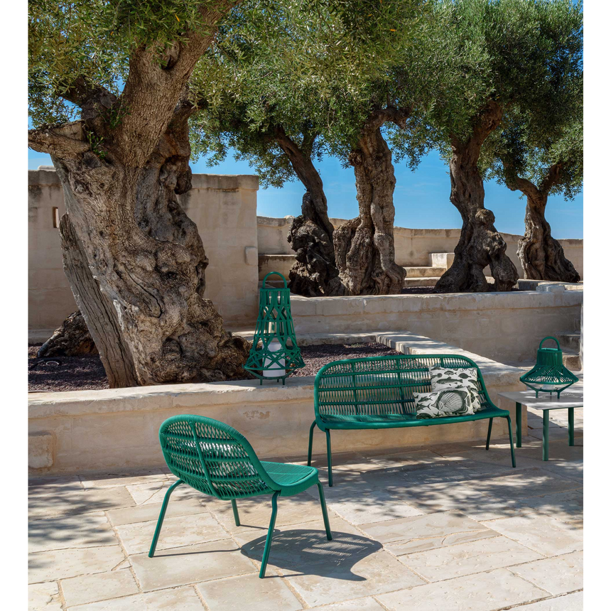 Outdoor Nautical Rope Loveseat | Talenti Panama | Italianfurniture.com