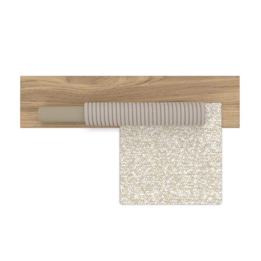 Curved Arm Teak Outdoor Sofa | Talenti Parker | Italianfurniture.com