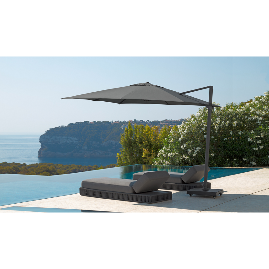 Aluminum Framed Square Parasol | Talenti Mars | Italianfurniture.com