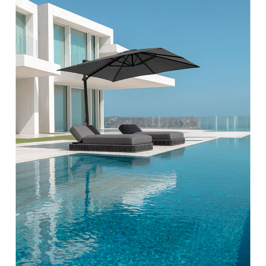 Aluminum Framed Square Parasol | Talenti Mars | Italianfurniture.com