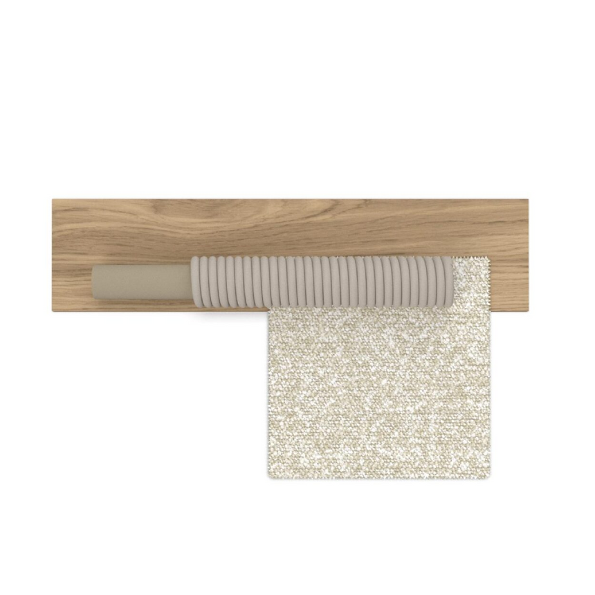 Curved Arm Teak Bar Stool | Talenti Parker