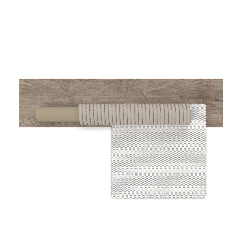 Curved Arm Teak Bar Stool | Talenti Parker | Italianfurniture.com