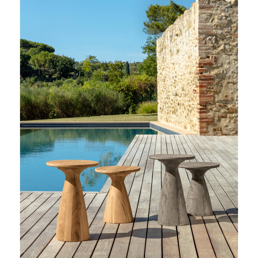 Teak Conical Coffee Table | Talenti Parker | Italianfurniture.com